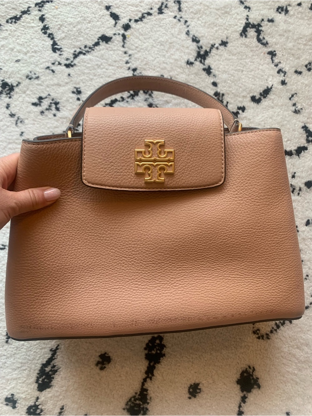 Tory Burch Britten Blush Satchel - Picture 3 of 7